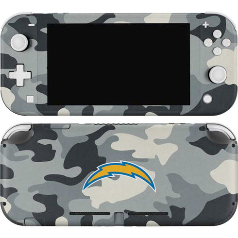 NFL Los Angeles Chargers Camo Nintendo Switch Lite Skin